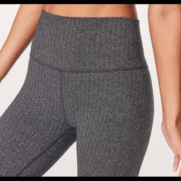 Lululemon hi-rise wunder under herringbone legging - Picture 2 of 3